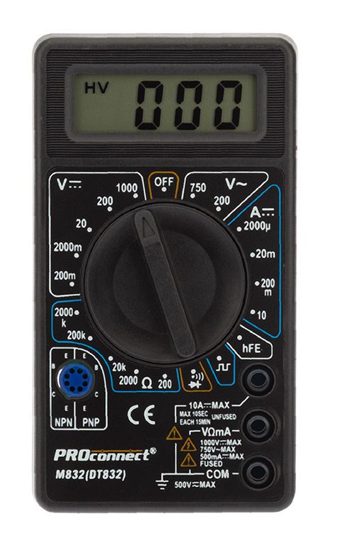 Мультиметр M832 (DT832) PROconnect (13-3012)