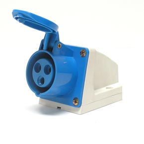 PSR11-032-3 Розетка 123 стационарная 2Р+РЕ 32А 220В IP44 ИЭК