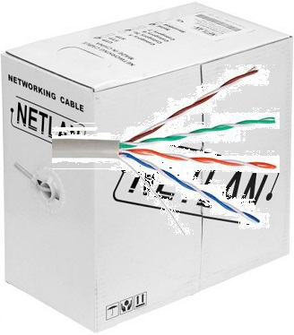 EC-UU004-5E-PVC-GY Кабель NETLAN U/UTP 4 пары, внутр Кат.5e, серый, 305м(сеч.0,47 ± 0,01)