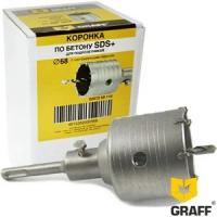 Коронка по бетону Ø 68 мм SDS-plus GRAFF c центр.сверлом 110 мм