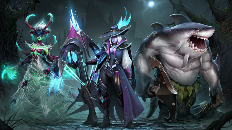 Предметы Trove of Terror: Death Prophet, Drow Ranger и Tidehunter