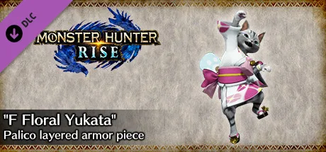 MONSTER HUNTER RISE - "F Floral Yukata" Palico layered armor piece
