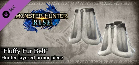 Monster Hunter Rise - "Fluffy Fur Belt" Hunter layered armor piece