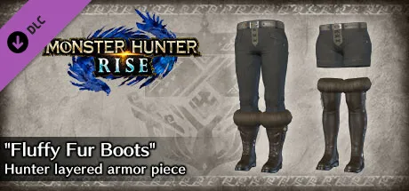 Monster Hunter Rise - "Fluffy Fur Boots" Hunter layered armor piece