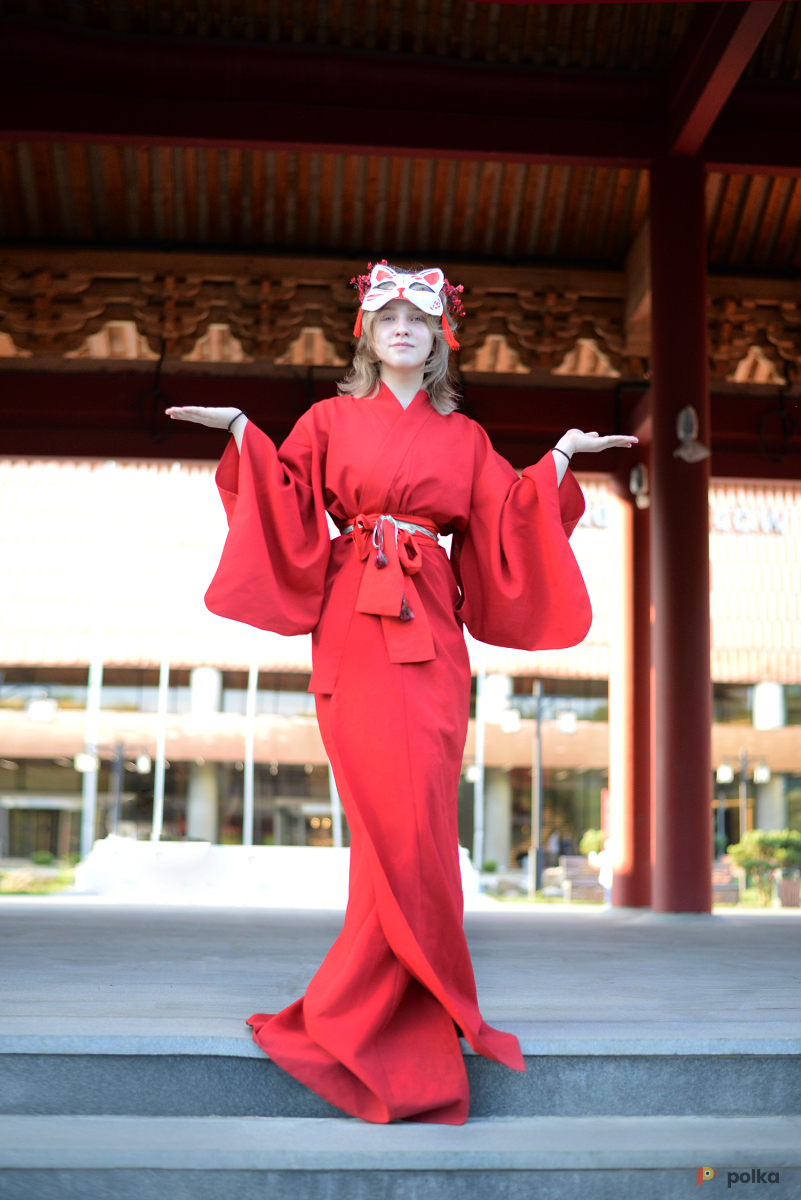 Возьмите Кимоно японское - красное Oni напрокат (Фото 2) в Москве