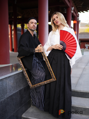 Возьмите Кимоно костюм японский дзюбан + хакама  напрокат (Фото 2) в Москве