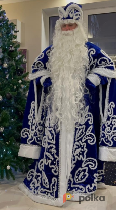 Возьмите Костюм Деда Мороза вип синий напрокат (Фото 1) в Москве