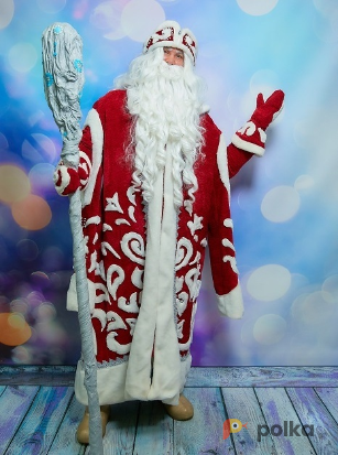 Возьмите Костюм Деда Мороза вип бордовый напрокат (Фото 1) в Москве