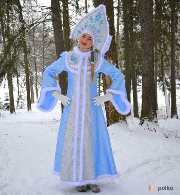 Возьмите Снегурочка голубая костюм напрокат (Фото 2) в Москве