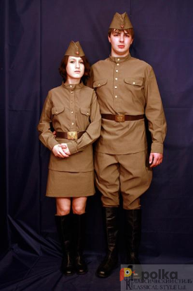 Возьмите  Форма советского солдата ВОВ (женская) напрокат (Фото 1) в Санкт-Петербурге