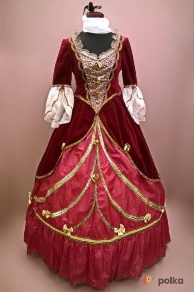Возьмите Женское платье в стиле барокко (Бордовое,расшито камнями) напрокат (Фото 2) в Санкт-Петербурге