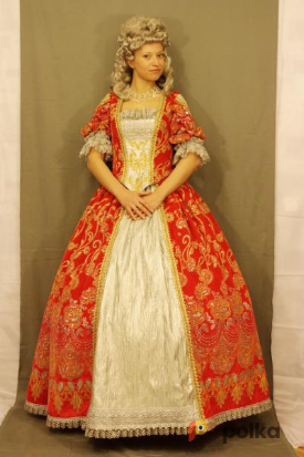 Возьмите Женское историческое платье в стиле Барокко (Красное) напрокат (Фото 1) в Санкт-Петербурге
