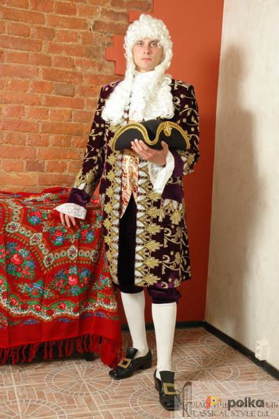 Возьмите Мужской исторический костюм в стиле барокко (Фиолетовый) напрокат (Фото 2) в Санкт-Петербурге