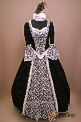 Возьмите Женское платье в стиле барокко (Чёрное) напрокат (Фото 1) в Санкт-Петербурге
