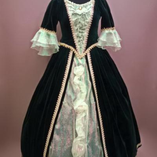 Женское платье в стиле барокко, драгоценный изумруд