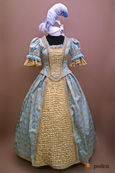 Возьмите Женское платье в стиле барокко (Голубое) напрокат (Фото 2) в Санкт-Петербурге