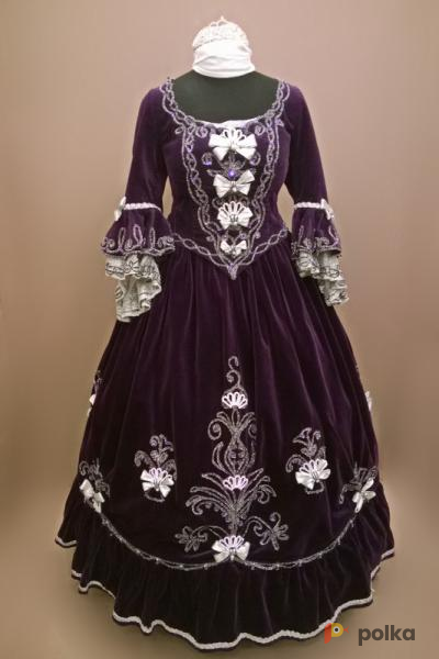 Возьмите Женское платье в стиле барокко (Фиолетовое) напрокат (Фото 2) в Санкт-Петербурге