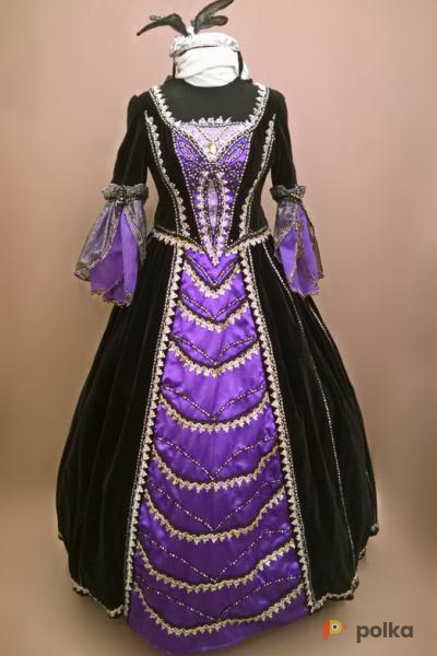 Возьмите Женское платье в стиле барокко (Тёмно-фиолетовое) напрокат (Фото 2) в Санкт-Петербурге