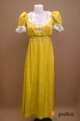 Возьмите Женское историческое платье в стиле ампир (жёлтое) напрокат (Фото 1) в Санкт-Петербурге