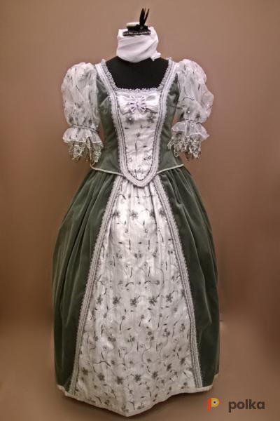 Возьмите Женское платье в стиле барокко с бисером (Серое) напрокат (Фото 2) в Санкт-Петербурге