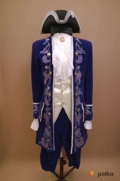 Возьмите Мужской исторический костюм барокко сапфировый напрокат (Фото 2) в Санкт-Петербурге