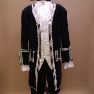 Мужской исторический костюм барокко (Тёмно-синий)