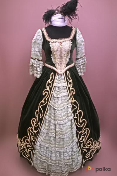 Возьмите Женское платье в стиле барокко (Болотное) напрокат (Фото 2) в Санкт-Петербурге