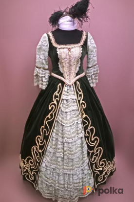 Возьмите Женское платье в стиле барокко (Болотное) напрокат (Фото 1) в Санкт-Петербурге
