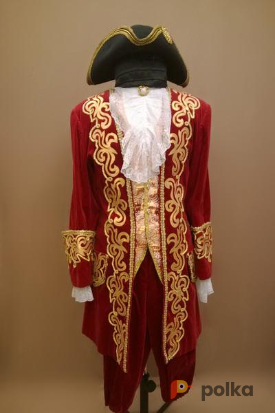 Возьмите Мужской исторический костюм барокко (Красный) напрокат (Фото 1) в Санкт-Петербурге