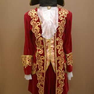 Мужской исторический костюм барокко (Красный)