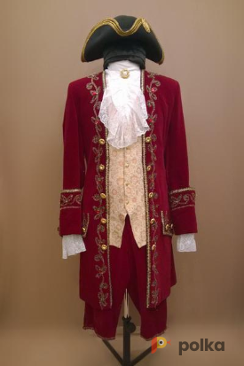 Возьмите Мужской исторический костюм барокко (Красный) напрокат (Фото 1) в Санкт-Петербурге