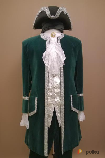 Возьмите Мужской исторический костюм барокко зелено-голубой простой напрокат (Фото 2) в Санкт-Петербурге