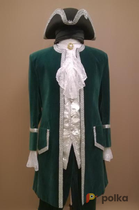Возьмите Мужской исторический костюм барокко зелено-голубой простой напрокат (Фото 1) в Санкт-Петербурге