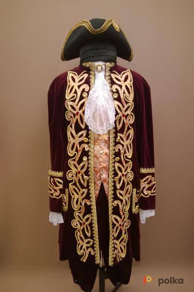 Возьмите  Мужской исторический костюм барокко, цвет перезрелая вишня напрокат (Фото 2) в Санкт-Петербурге