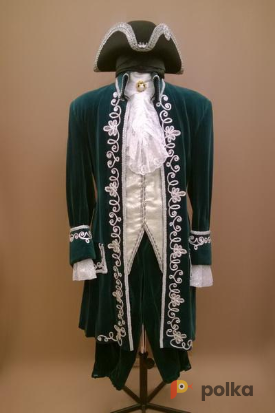 Возьмите Мужской исторический костюм барокко, нефритовый бархат напрокат (Фото 1) в Санкт-Петербурге