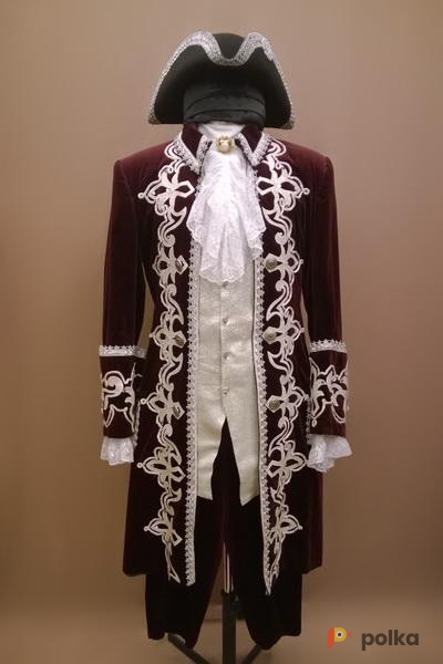 Возьмите Мужской исторический костюм барокко, цвет вишня в шоколаде напрокат (Фото 2) в Санкт-Петербурге