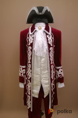 Возьмите Мужской исторический костюм барокко (Малиновый) напрокат (Фото 1) в Санкт-Петербурге