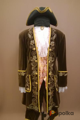 Возьмите Мужской исторический костюм барокко из коричневого бархата напрокат (Фото 1) в Санкт-Петербурге