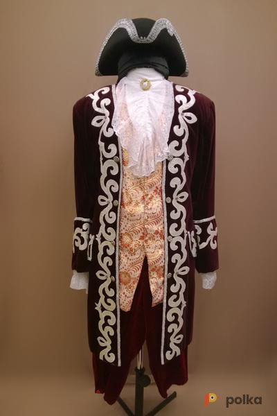Возьмите Мужской исторический костюм барокко цвета спелая вишня напрокат (Фото 2) в Санкт-Петербурге