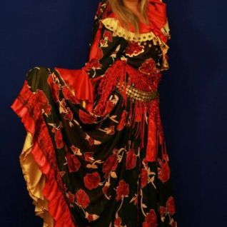 Цыганка (Тёмно-красное платье)