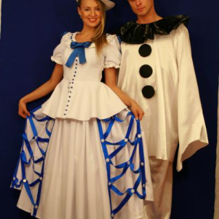 Карнавальный костюм Пьеро и Пьеретта