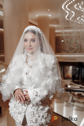 Возьмите Свадебная фата с цветами из шелка  напрокат (Фото 2) в Москве