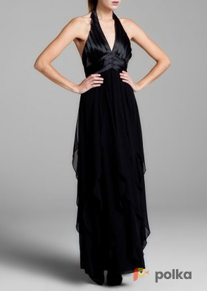 Возьмите Платье BCBGMAXAZRIA Black Chiffon Long Dress напрокат (Фото 4) в Москве