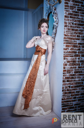 Возьмите Историческое бальное платье эпохи модерн, размер 42-48 напрокат (Фото 3) в Москве