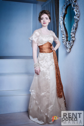 Возьмите Историческое бальное платье эпохи модерн, размер 42-48 напрокат (Фото 2) в Москве
