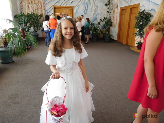 Возьмите Пышное белое платье  на  рост 146 напрокат (Фото 2) в Москве