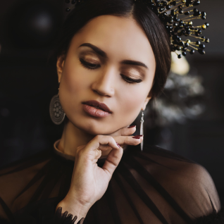Корона Черная с золотом
