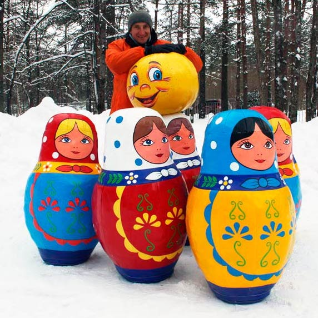 Масленичный боулинг МАТРЕШКИ