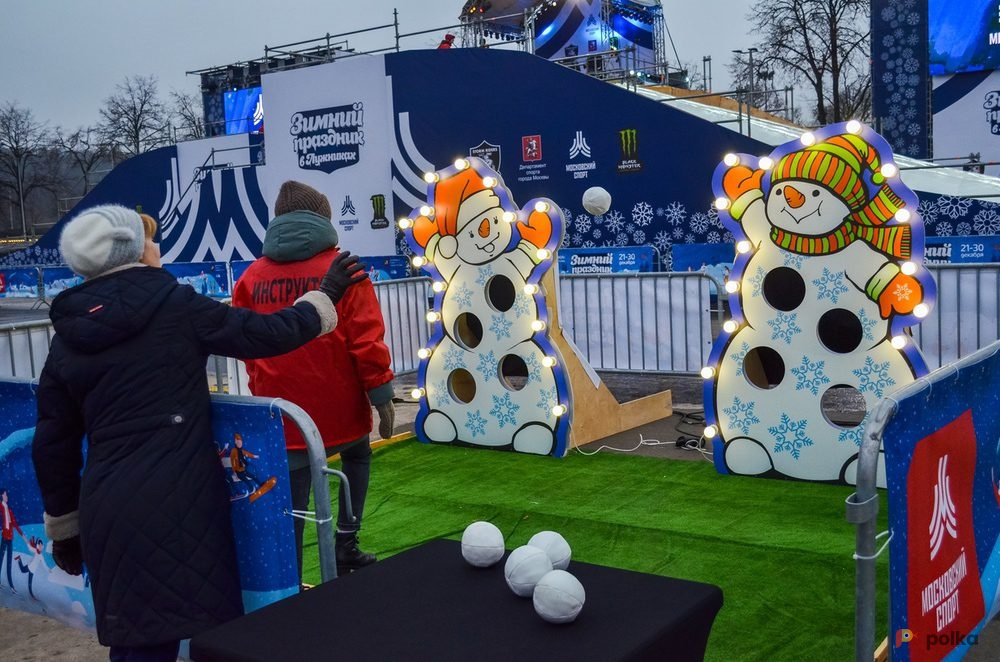 Возьмите Метательный тир снеговики напрокат (Фото 2) в Москве
