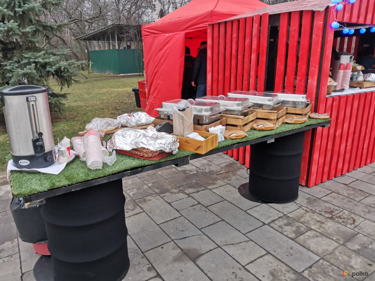 Возьмите Стол из бочек со столешницей напрокат (Фото 2) в Москве